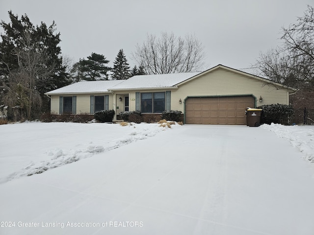 ranch-style house with a garage