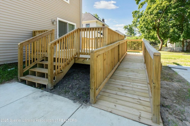 view of wooden terrace