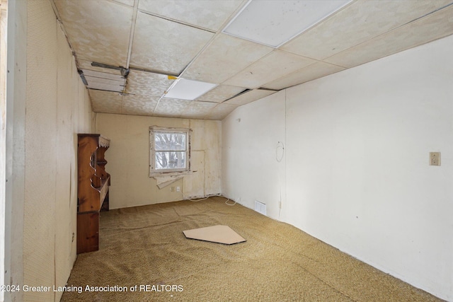 spare room featuring carpet flooring