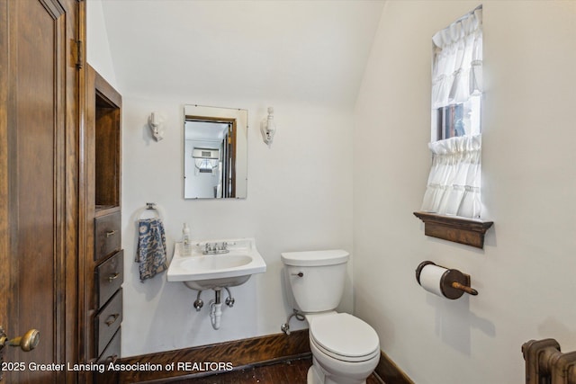 bathroom with sink and toilet