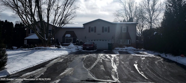 view of front of house featuring a garage