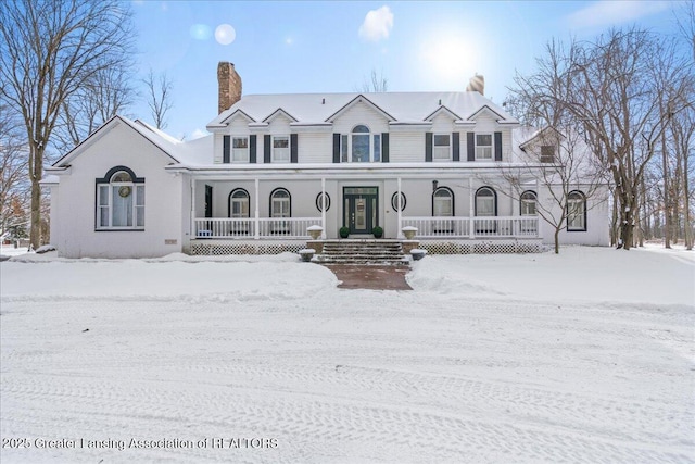 view of front of house featuring a porch