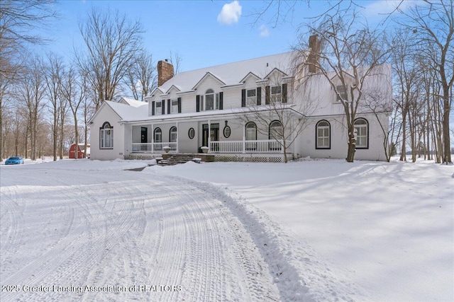 view of front of house with a porch