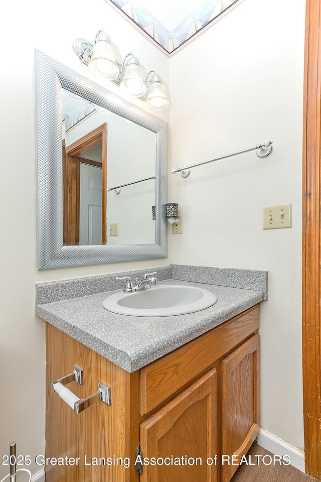 bathroom featuring vanity