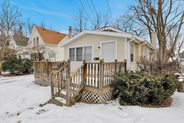 bungalow with a deck