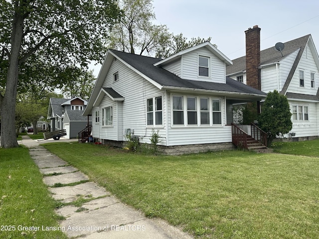 exterior space featuring a lawn