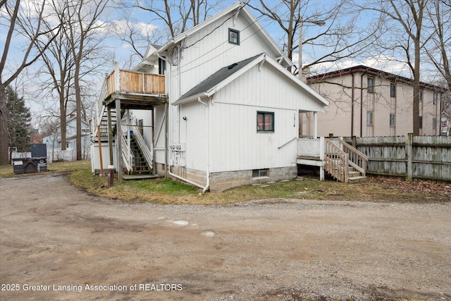 view of back of property