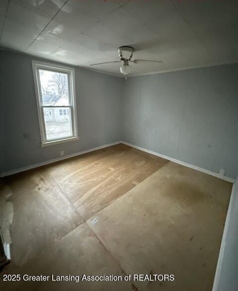 bonus room featuring hardwood / wood-style flooring and ceiling fan