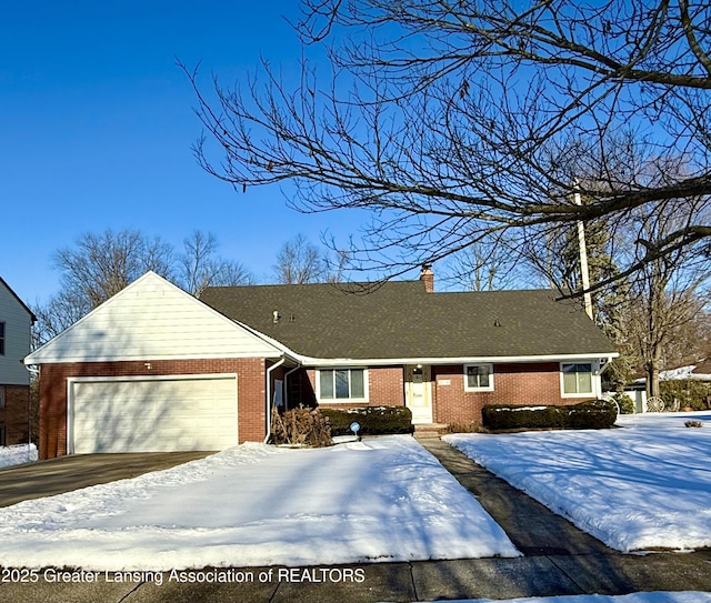 ranch-style house with a garage