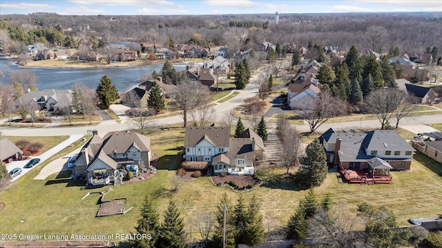 birds eye view of property featuring a residential view