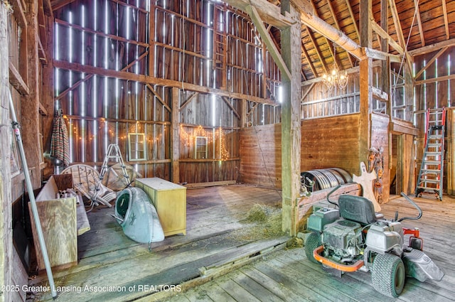 view of horse barn