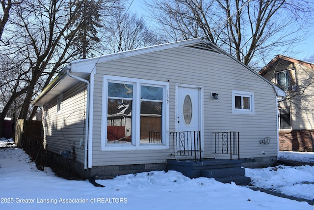 view of bungalow-style house