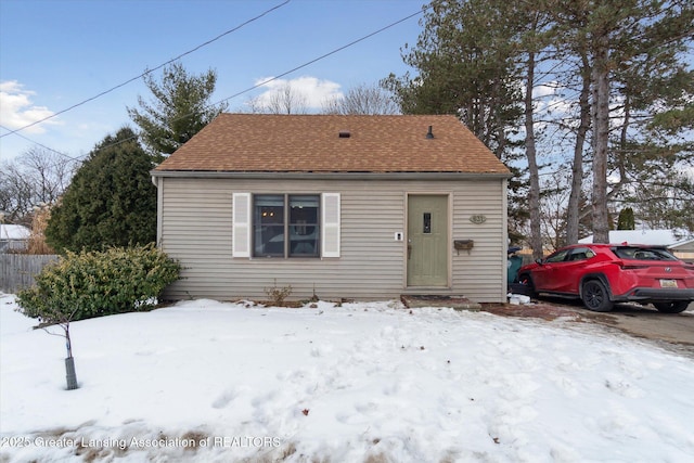 view of bungalow-style house