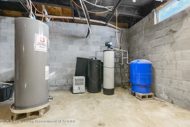 utilities featuring electric water heater