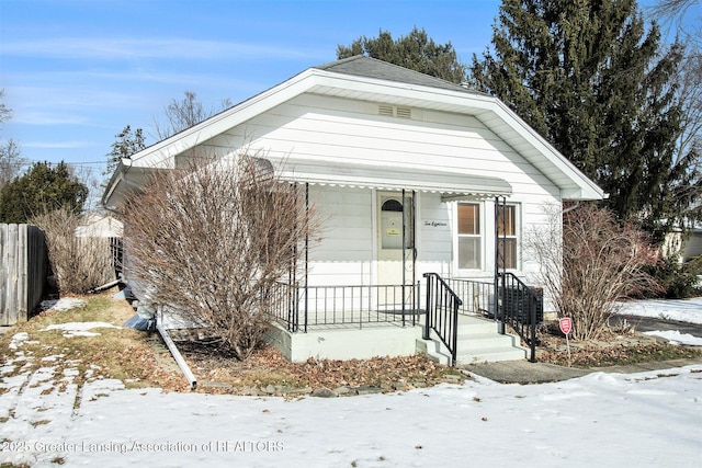 view of bungalow-style house