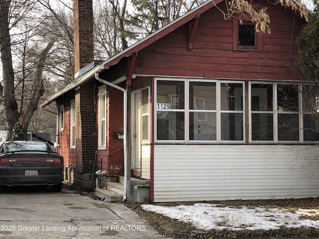 view of front of home