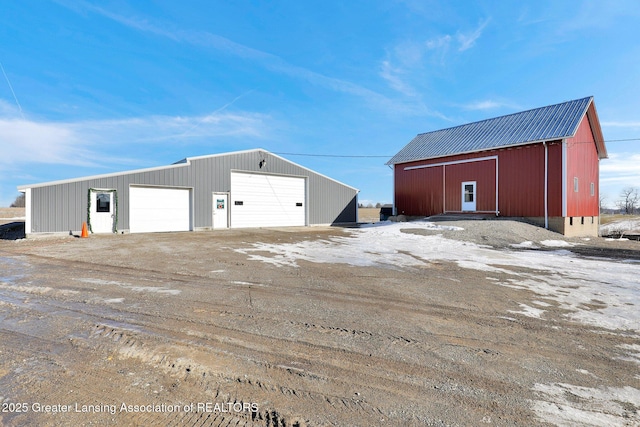 view of outdoor structure featuring a garage