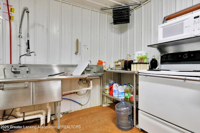 kitchen featuring white appliances