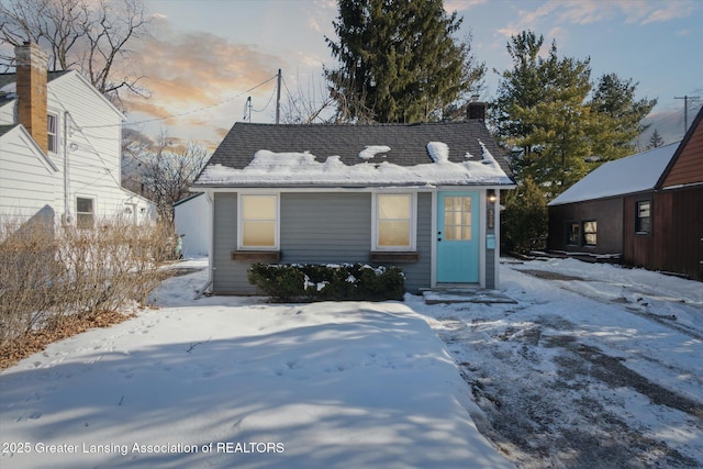 view of bungalow-style home