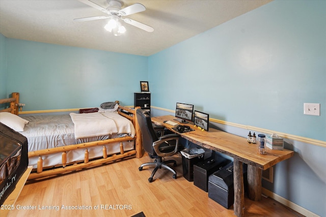 bedroom featuring wood-type flooring