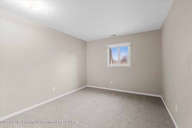 view of carpeted empty room