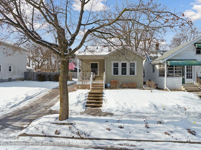 view of front of home