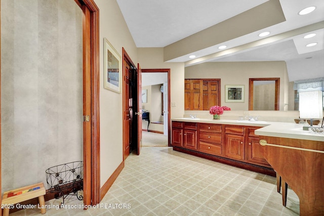 bathroom featuring vanity