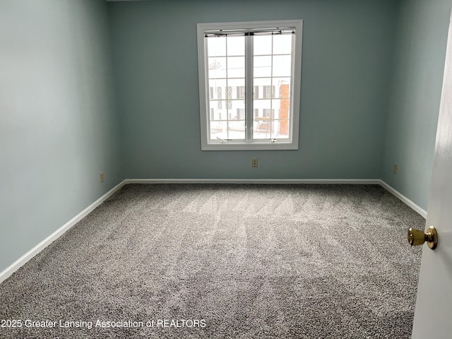 view of carpeted empty room