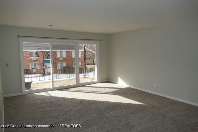 view of carpeted empty room