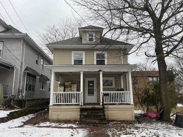 view of front of house featuring a porch