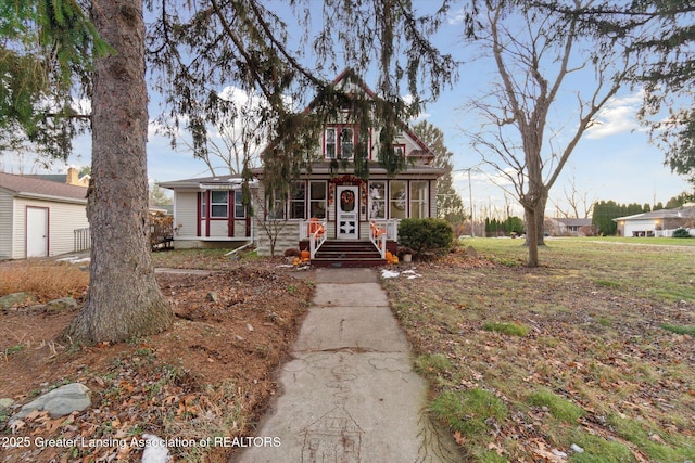 victorian house with a porch