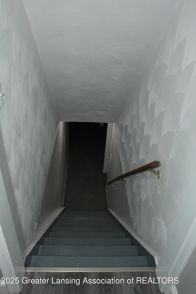 view of stairway