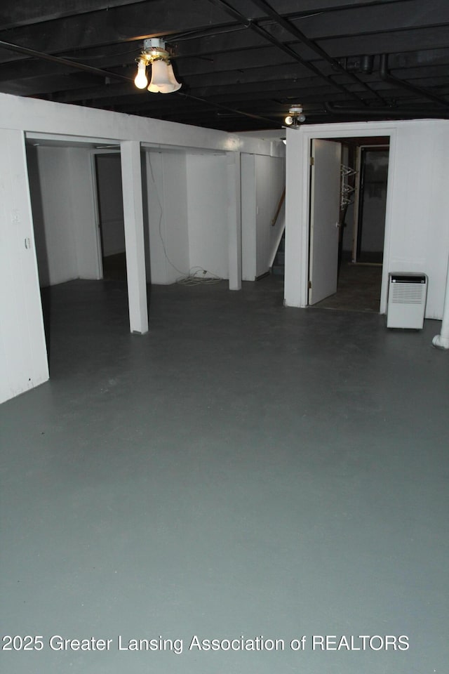 view of basement