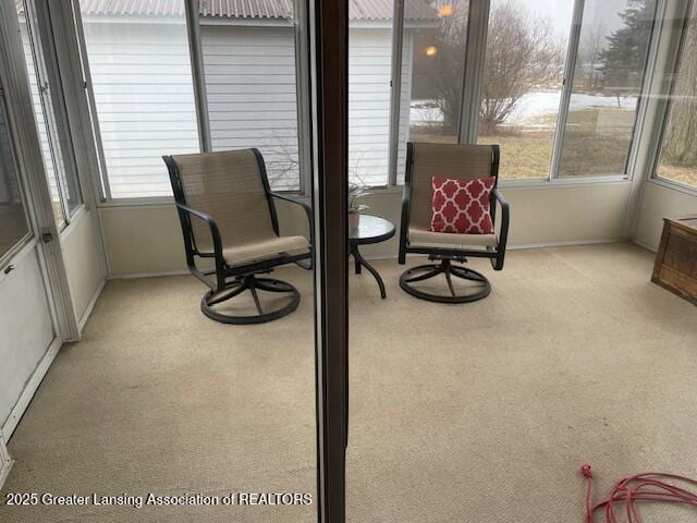 view of sunroom / solarium