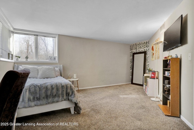 bedroom with carpet flooring