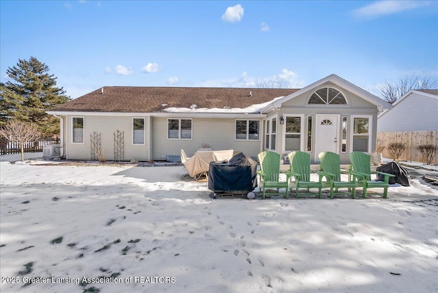 view of rear view of property