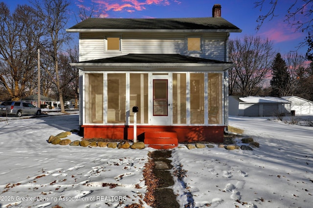 view of front of home