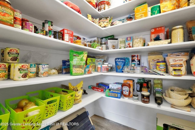 view of pantry