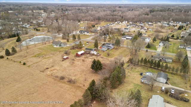 bird's eye view featuring a residential view