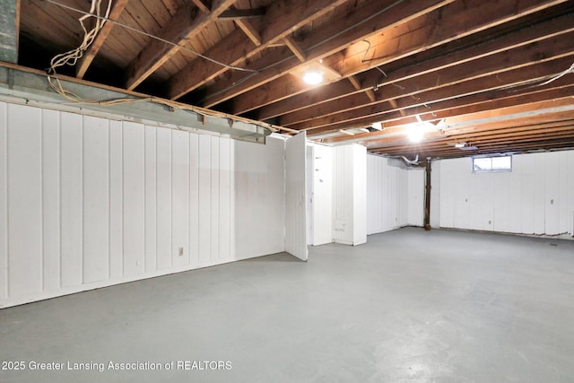 view of basement