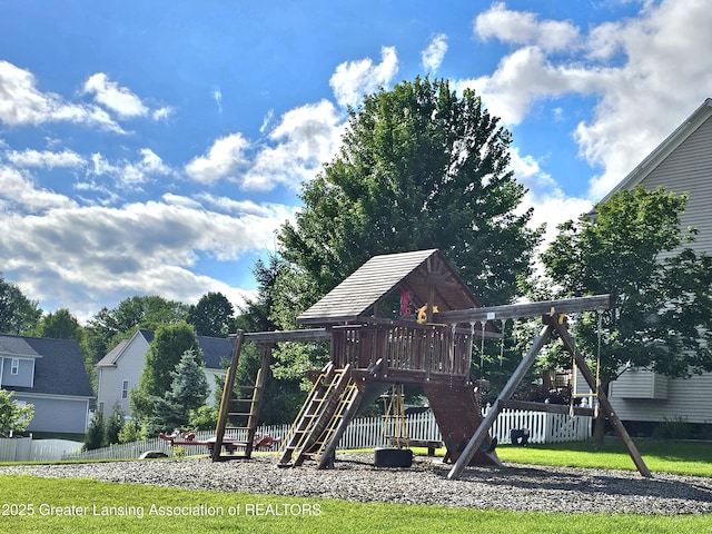 view of play area