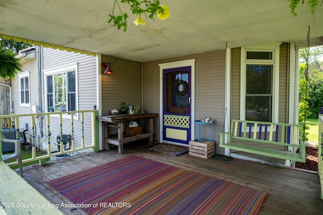 7761 W Herbison Rd, Dewitt, MI 48820 - view of wooden porch