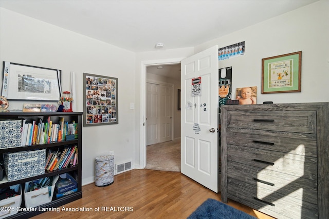 interior space featuring hardwood / wood-style flooring