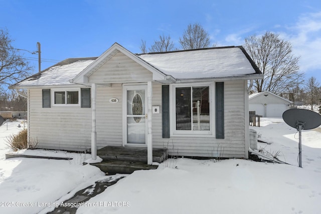 view of bungalow-style home