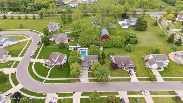 11610 Hibiscus Ln, Grand Ledge, MI 48837 - aerial view of property and surrounding area with nearby suburban area