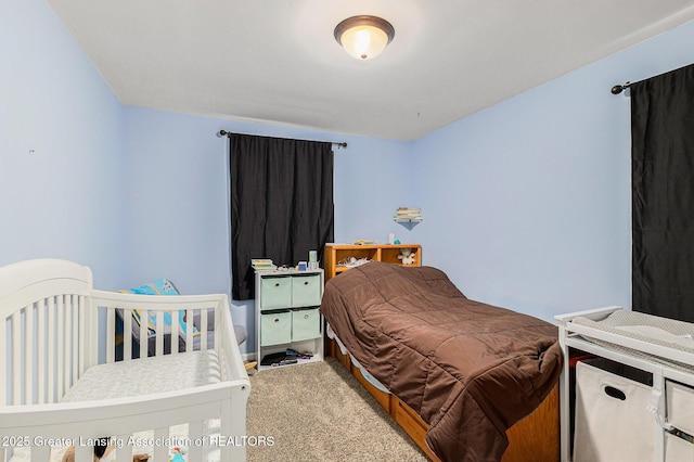 bedroom with carpet floors