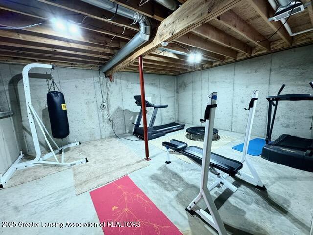 view of workout room