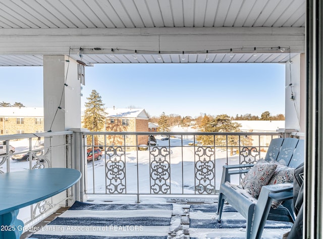 view of balcony