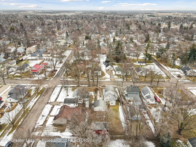 drone / aerial view featuring a residential view