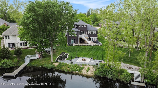 4125 Harbour Cv, Lansing, MI 48911 - view of subject property with a nearby body of water
